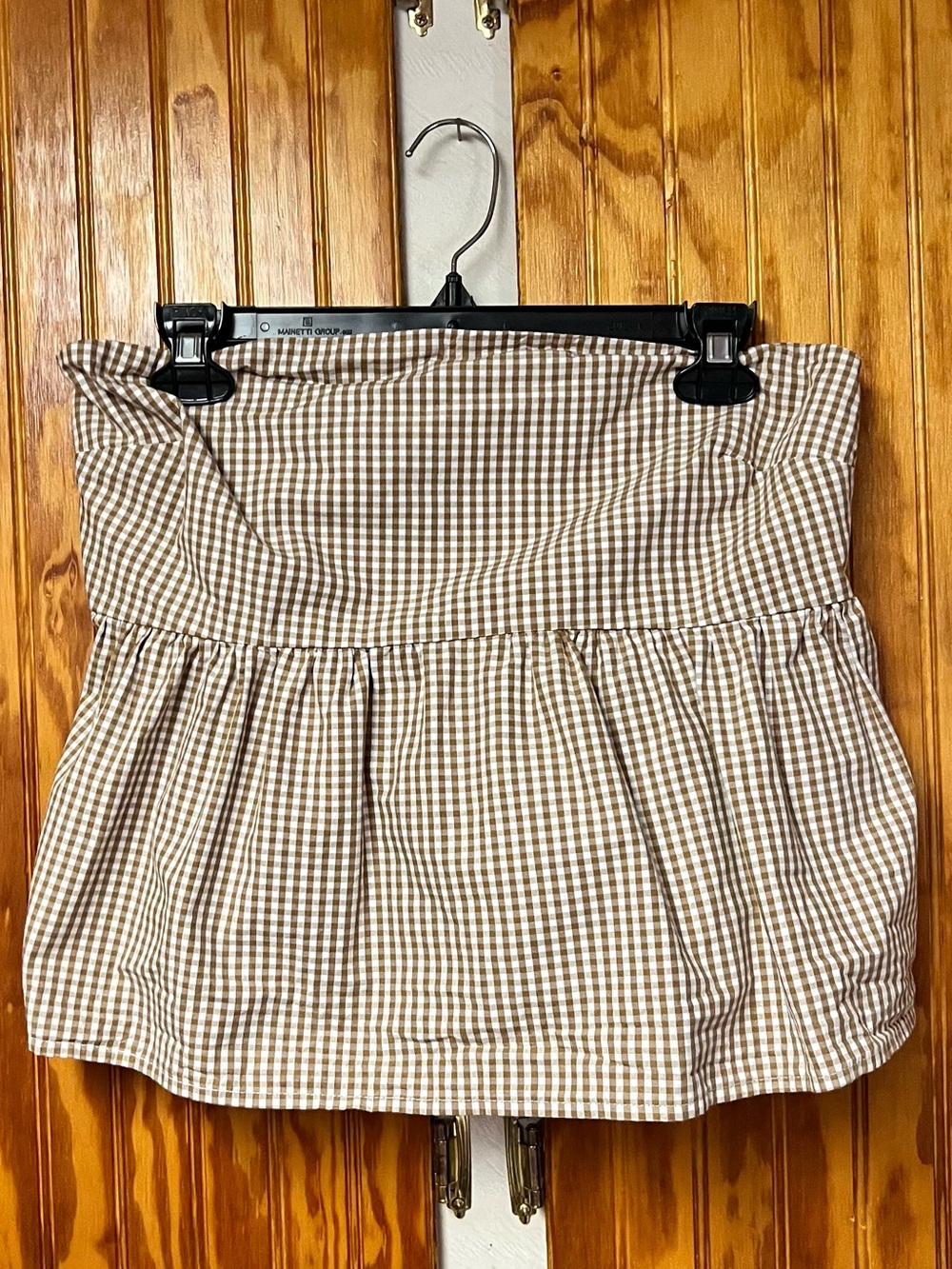 A new day Women’s Brown Gingham top size M